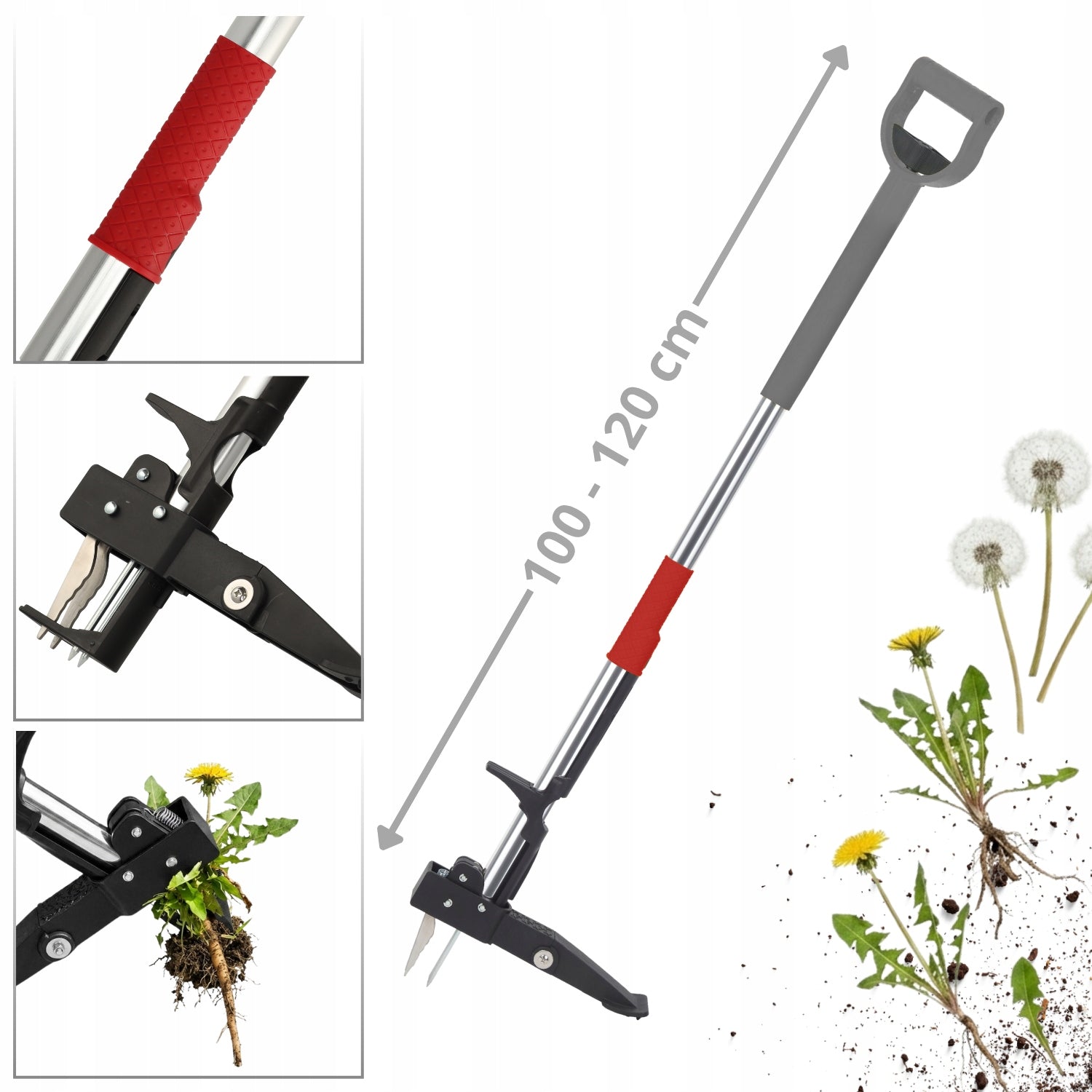 Weed Extractor Roots for Weeding with Telescopic Handle 100-120 cm DEDRA Packaging status original