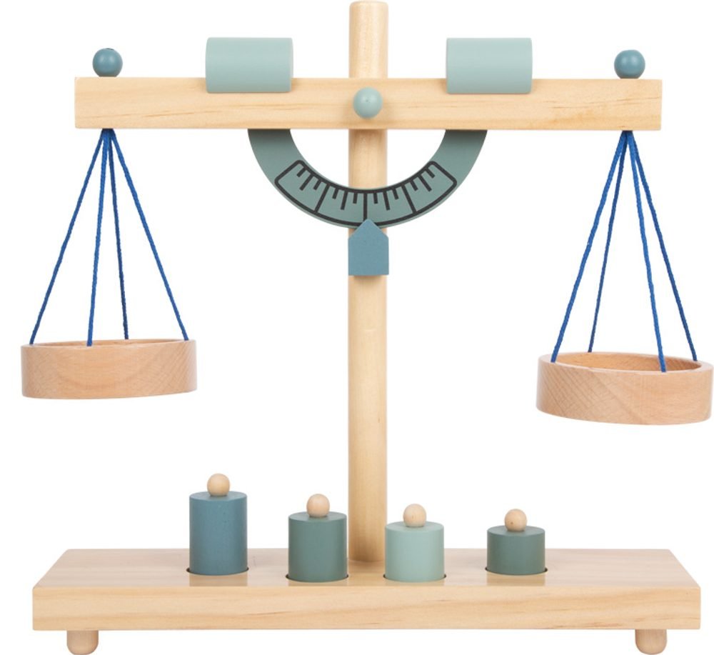 Weight Small Foot shop wooden scale with weights for children 11861