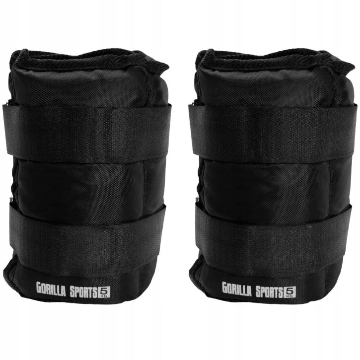 Weight plates ankle weights arms legs 2 x 5 kg Brand Gorilla Sports