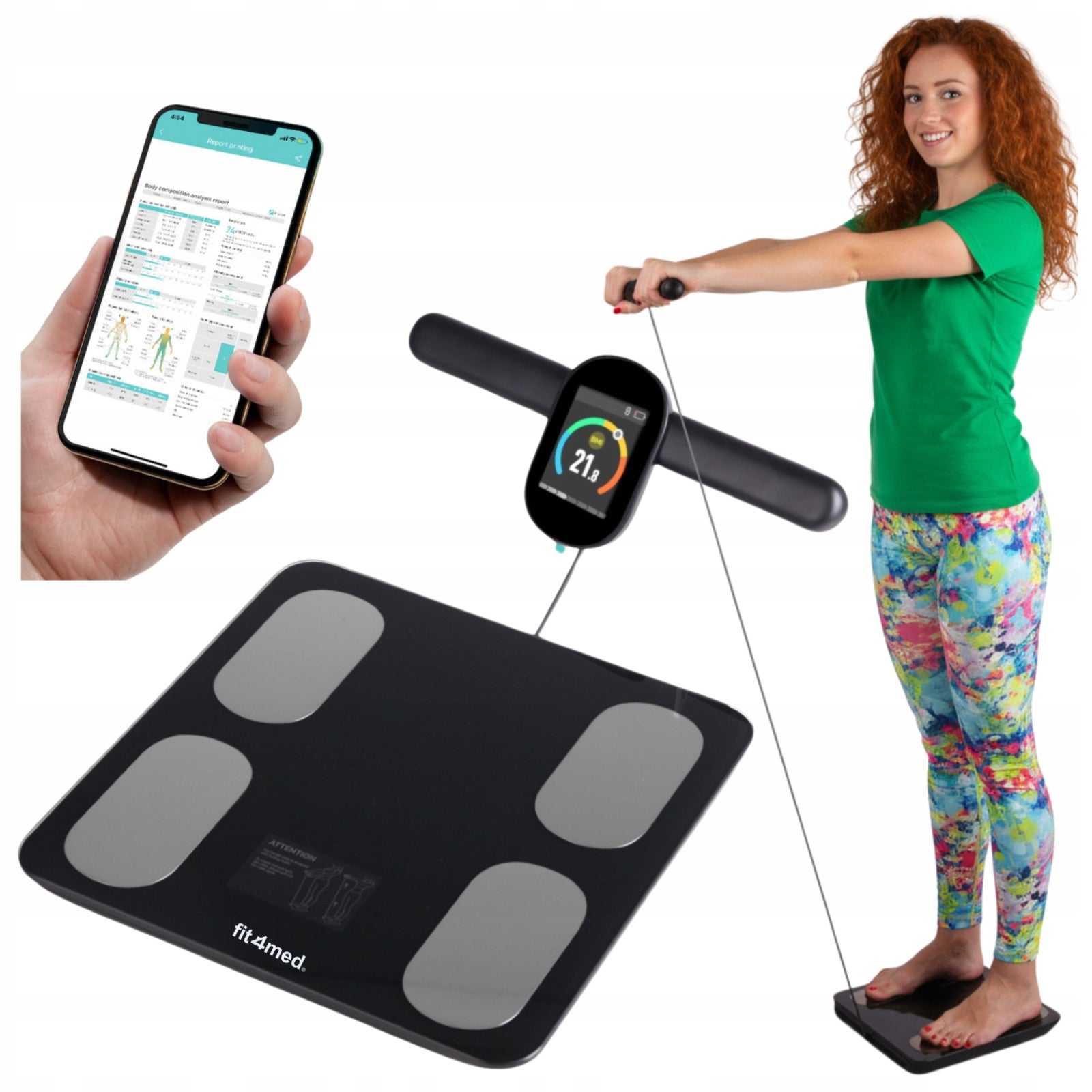 Weight with weight composition analysis electronic body diagnostic up to 180kg Packaging status original
