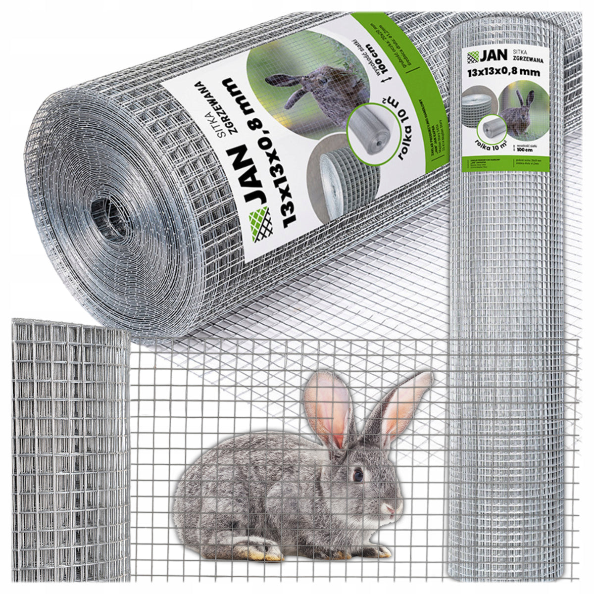 Welded Aviary Net 13x13x0,8 25m2 Cages Breeding against Rodents