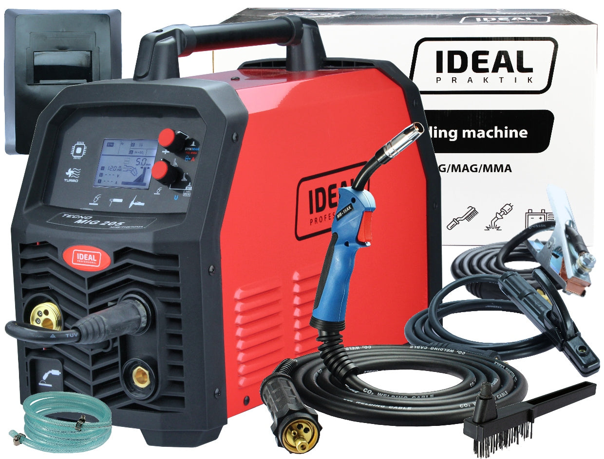 Welder MIGOMAT TECNOMIG 205 LCD SYNERGIC IDEAL