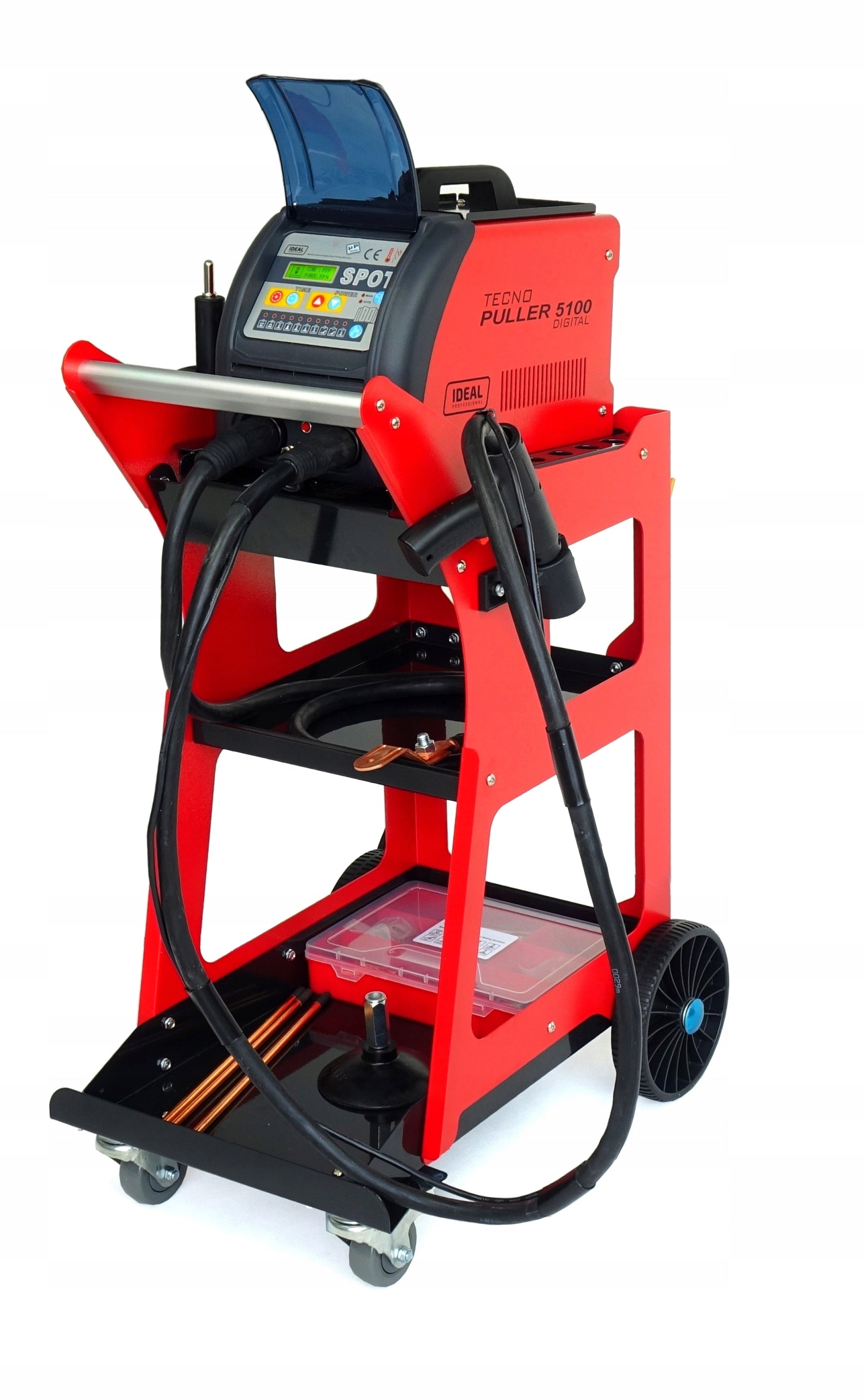 Welding machine IDEAL TECNO PULLER 5100 DIGITAL 400V with trolley Spotter Accessories Brand IDEAL