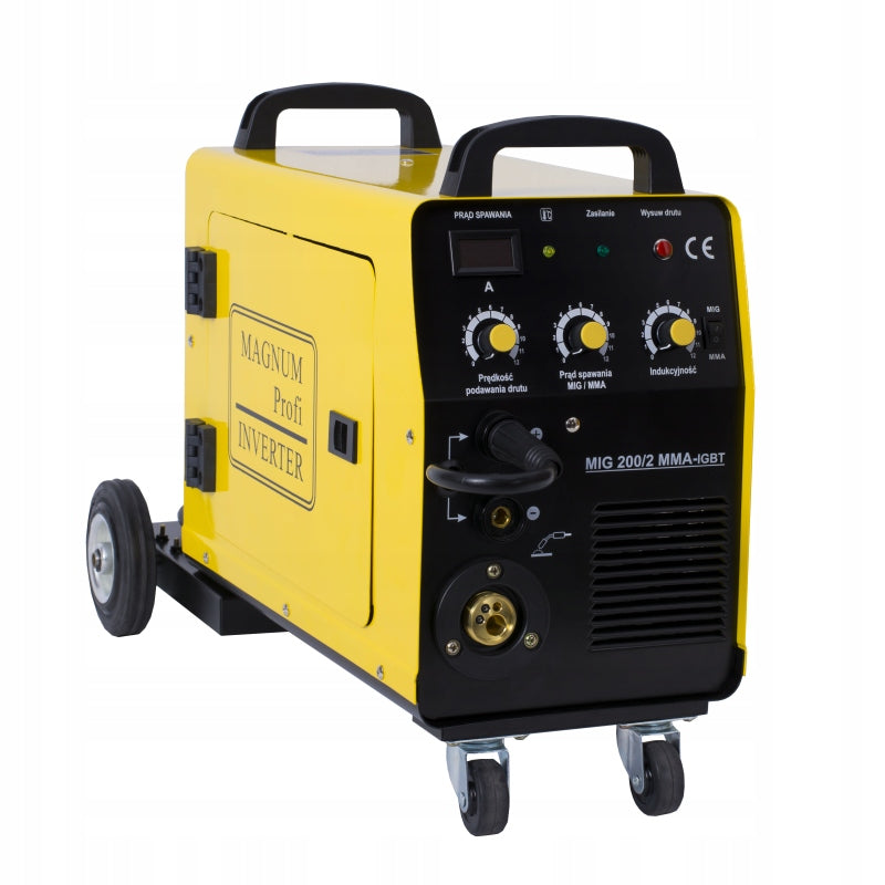 Welding machine MAGNUM MIG 200/2 MMA KN MIG/MAG FCAW 200A 230/400V IGBT Packaging status original