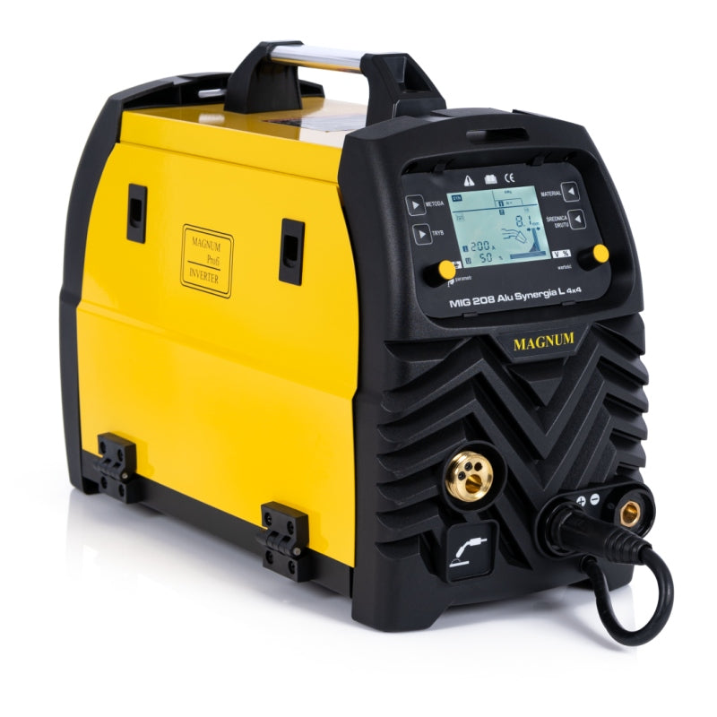 Welding machine MAGNUM MIG 208 ALU SYNERGY L 4x4 MIG MMA TIG FLUX 200A 230V Packaging status original