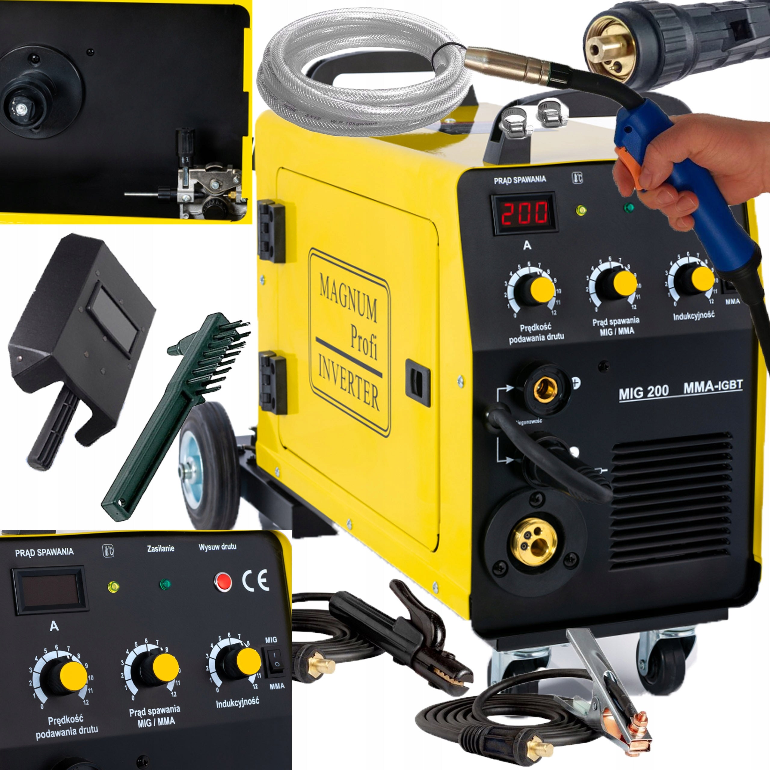 Welding machine Magnum MIG 200 KN MMA migomat 3in1 200A MMA TIG LIFT
