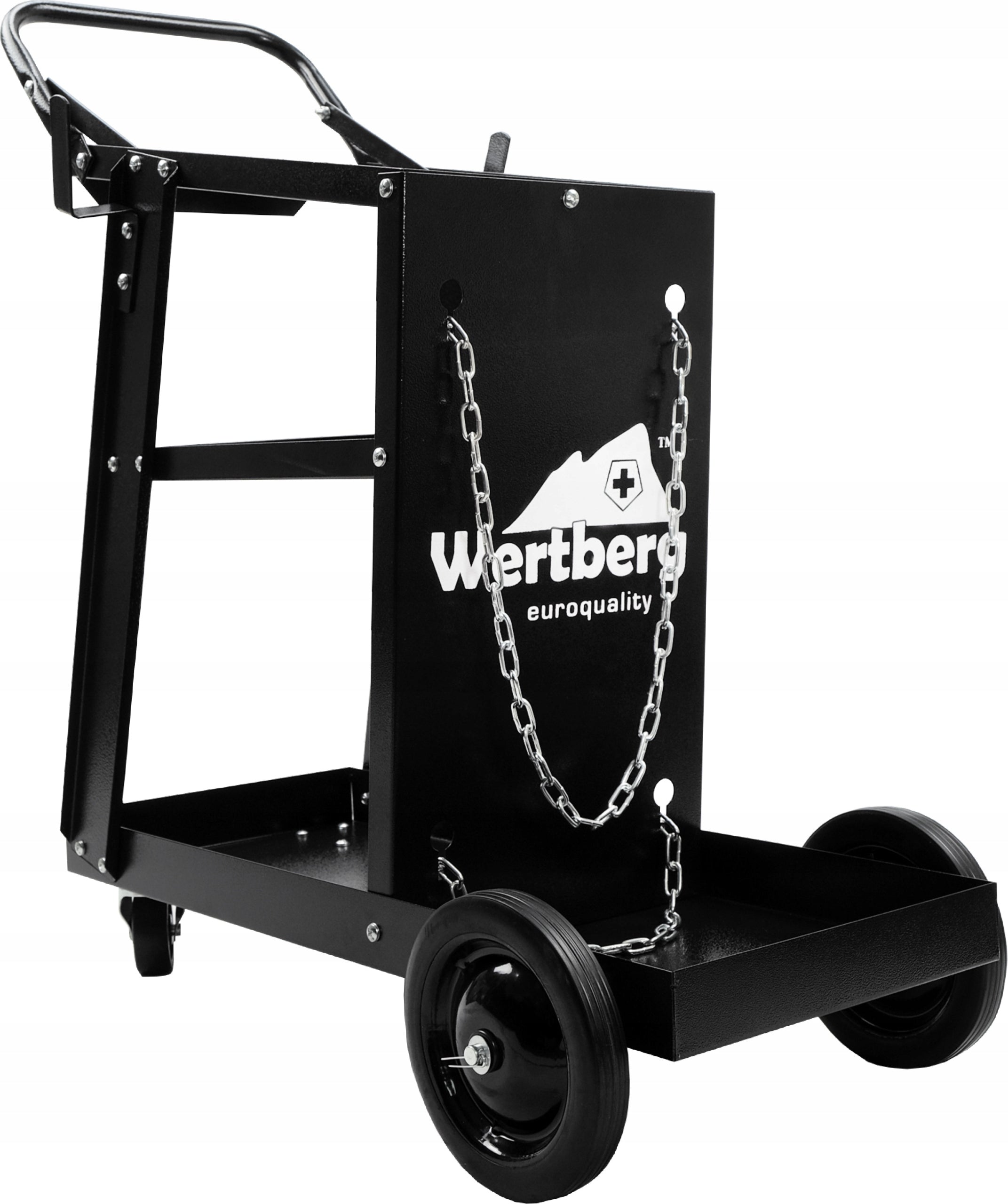 Welding trolley with cylinder space - steel wheels | reinforced | 85 kg