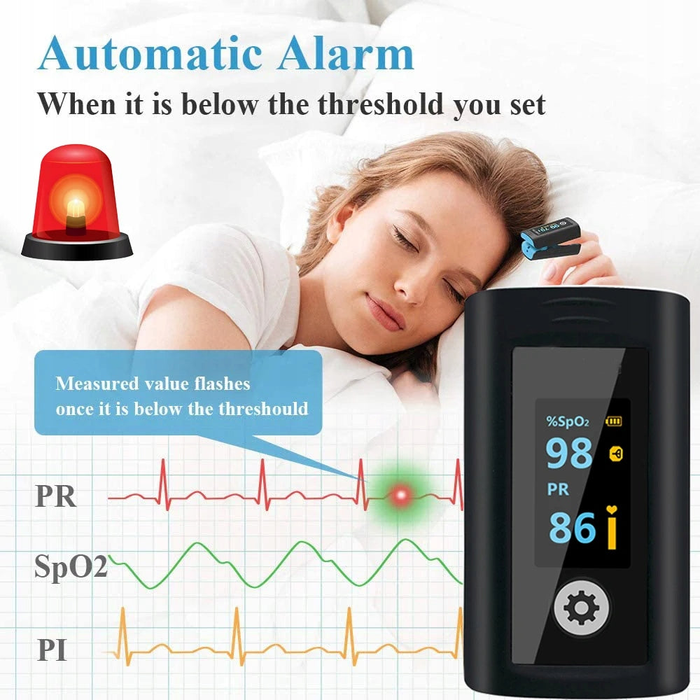 Wellue PC-60FW pulse oximeter black Bluetooth tlenometr krwi EAN (GTIN) 6941900604414