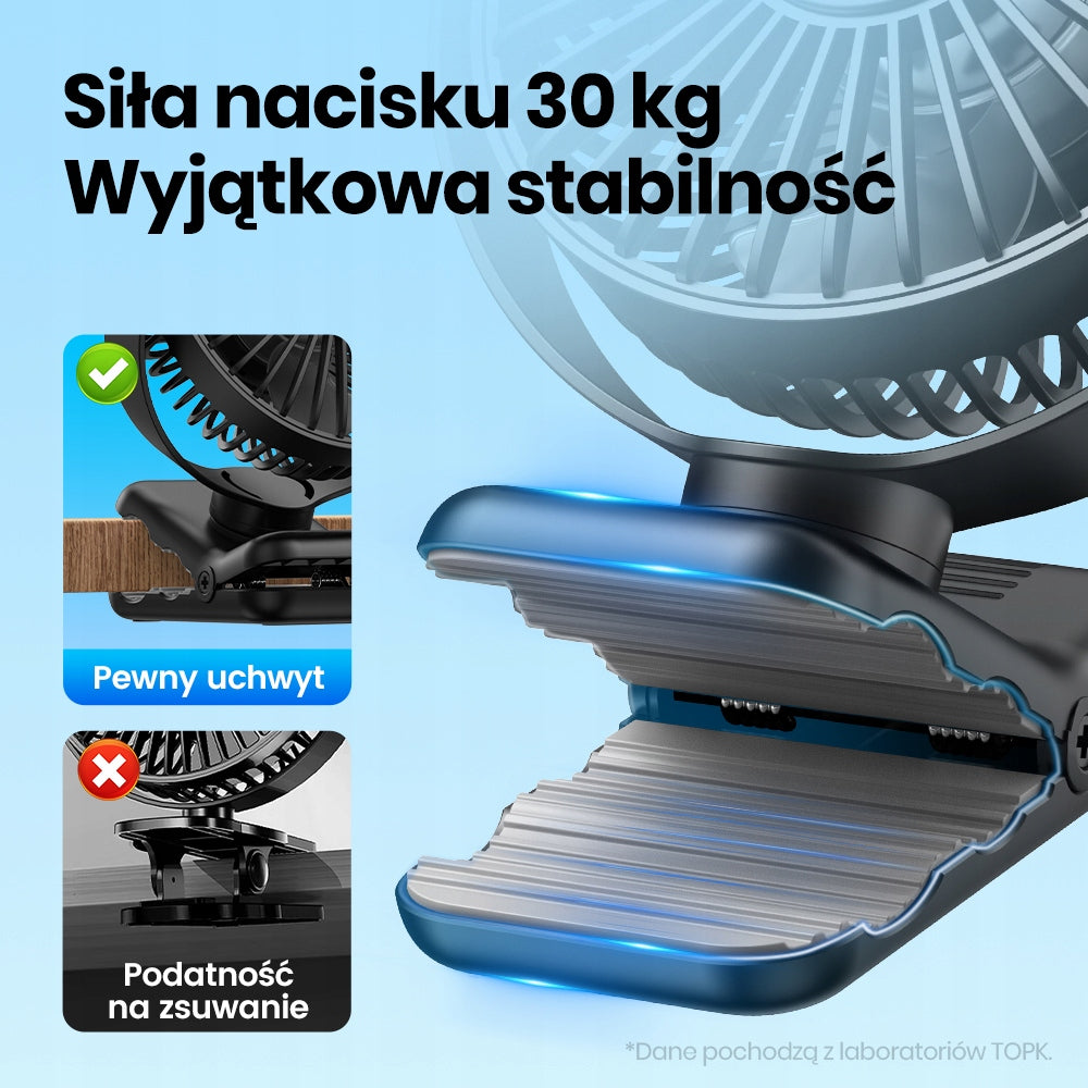 Wentylator z Klipsem TOPK Biurkowy Cichy Mini USB Elastyczny Przenośny Manufacturer code 773010705527