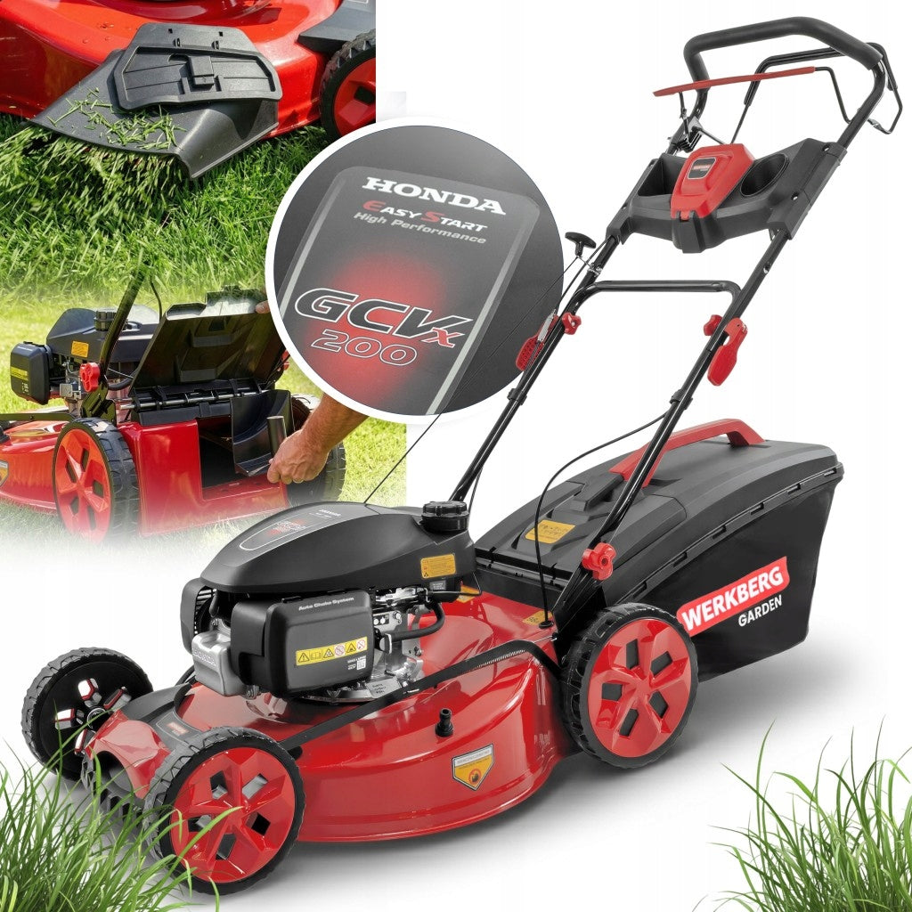 Werkberg LARGE 56 cm DIESEL MOWER Powerful HONDA 200cc Engine