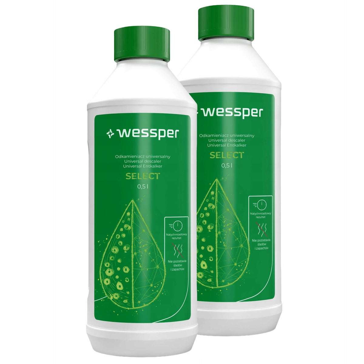 Wessper descaler for kettle maker with lactic acid 2x 0,5 l Brand Wessper