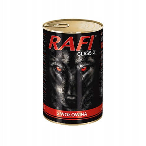 Wet Dog Food RAFI mix 3 flavors can set 20x1240g Dolina Noteci Brand Dolina Noteci