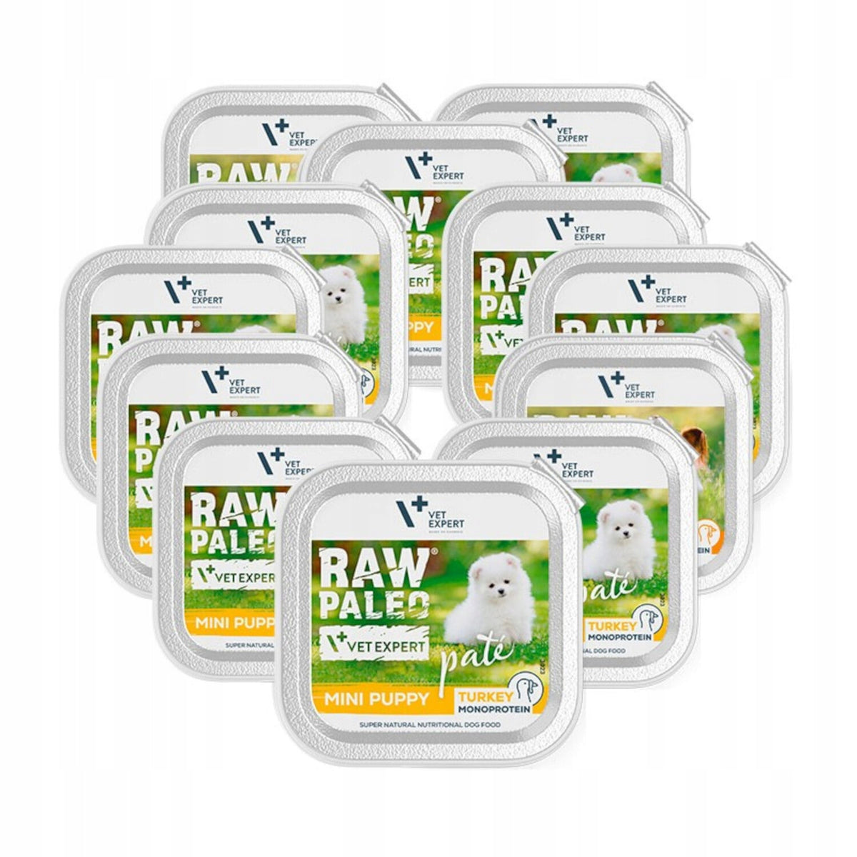 Wet Food for Grain Free Puppy RAW PALEO PATE MINI PUPPY TURKEY 12x150 EAN (GTIN) 5902414214651