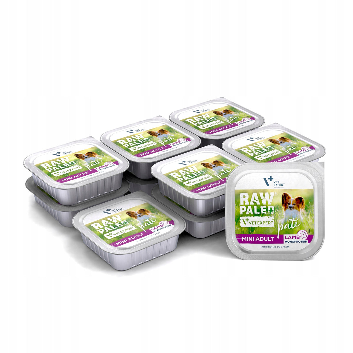 Wet Food for Monoprotein Dog RAW PALEO PATE MIN ADULT LAMB 12x150g