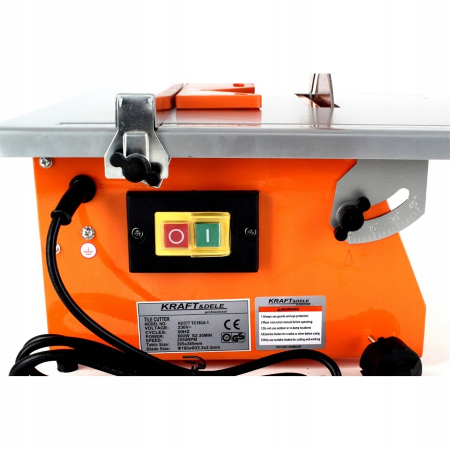 Wet Wood Glaze Table Saw 1800W KD577 Packaging status original