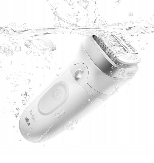 Wet and dry women's epilator Braun Silk-épil 7 7-011 white/silver Manufacturer code 7500435225144