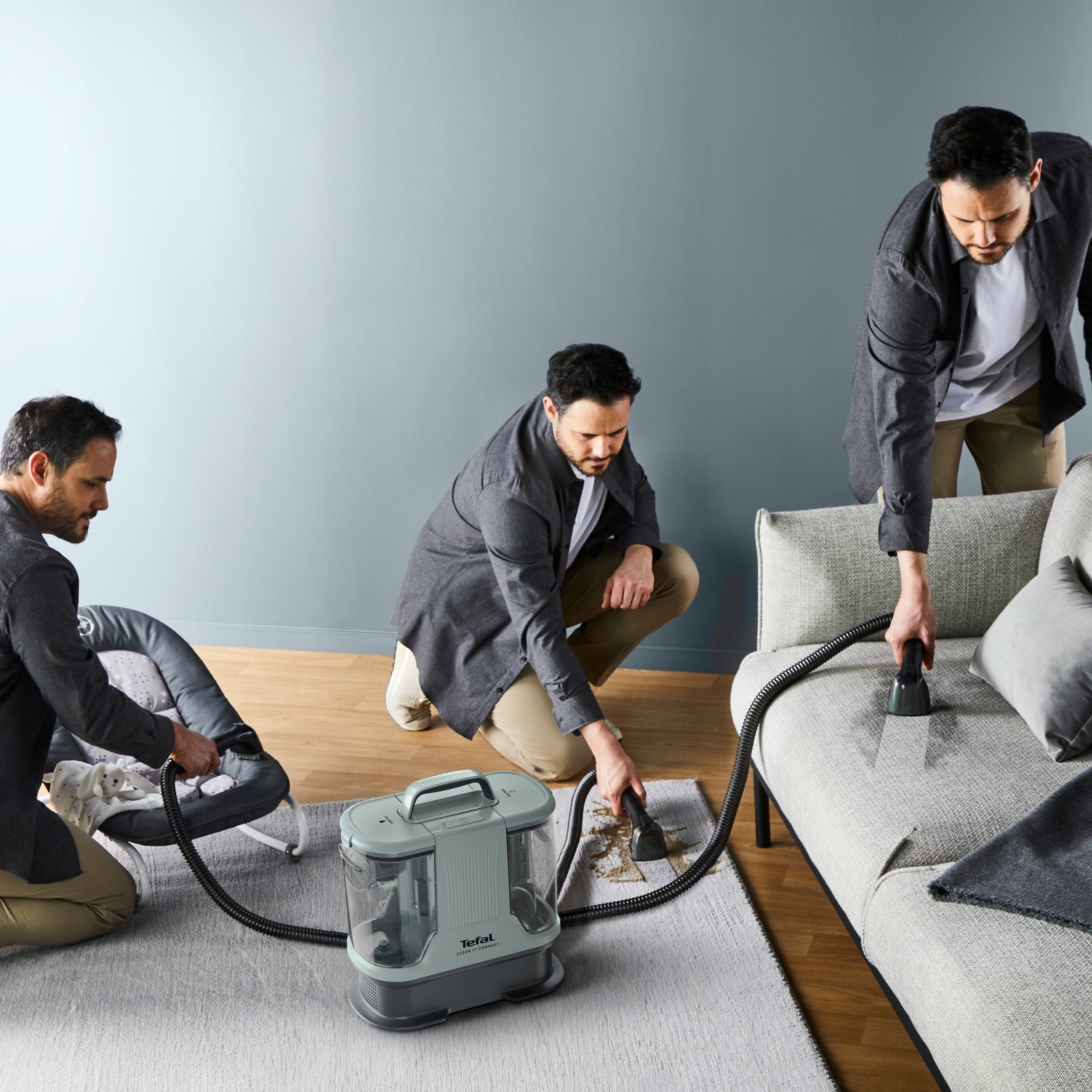 Wet carpet upholstery laundry vacuum cleaner Tefal Clean It IZ3020 400W Manufacturer code IZ3020
