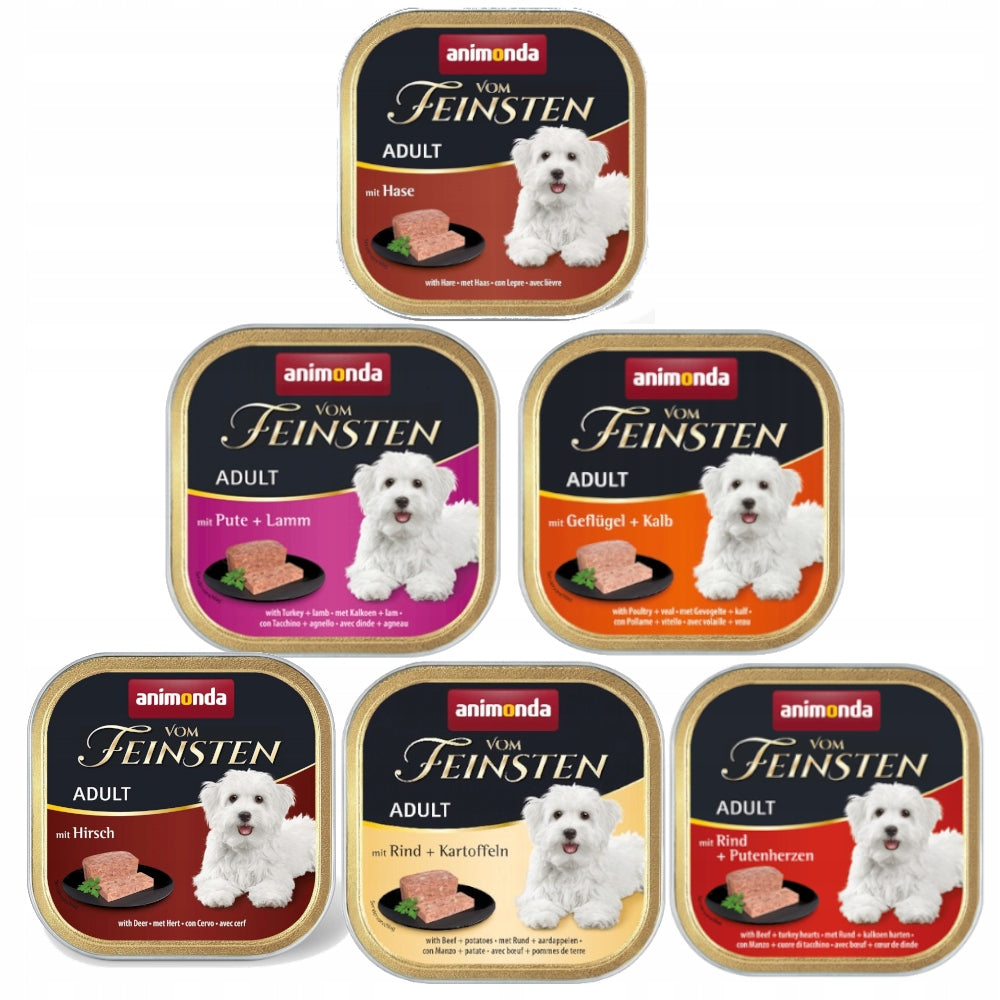 Wet dog food ANIMONDA Vom Feinsten Classic mix of flavors 24x150g