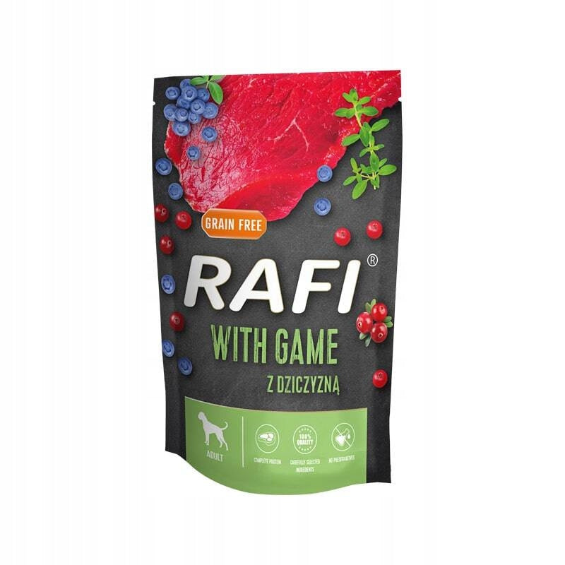 Wet food Rafi grain-free for adult dogs sachet 24 x 500 g Manufacturer code mixs24x500g