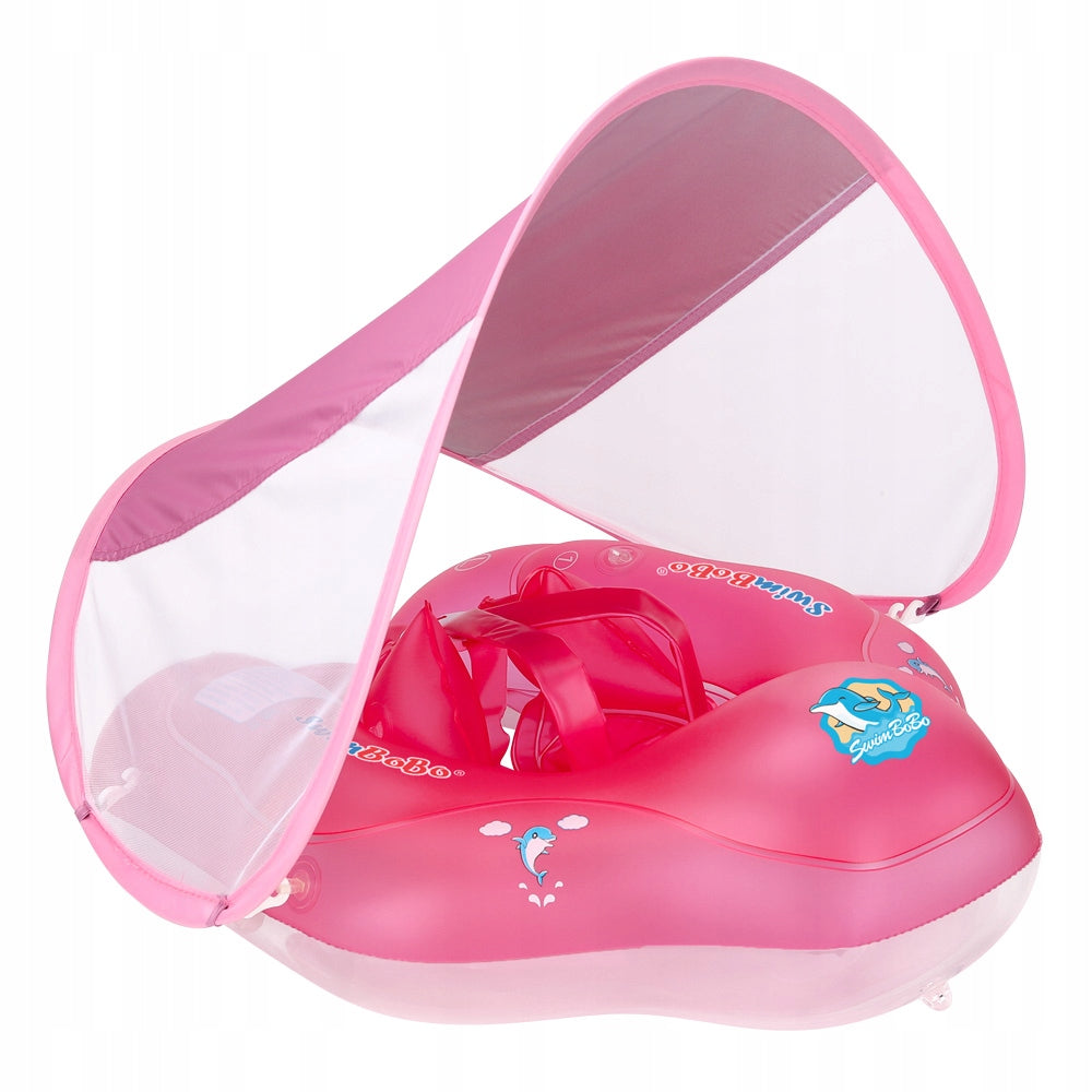 Wheel with Canopy Inflatable for Learning to Swim for Infants Children 8-24mies