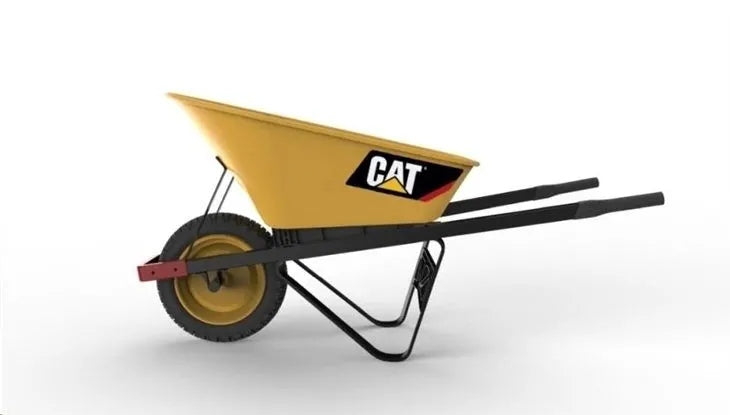 Wheelbarrow CAT J-Series 6' Steel 250kg Pneumatic Tire Caterpillar Packaging status original