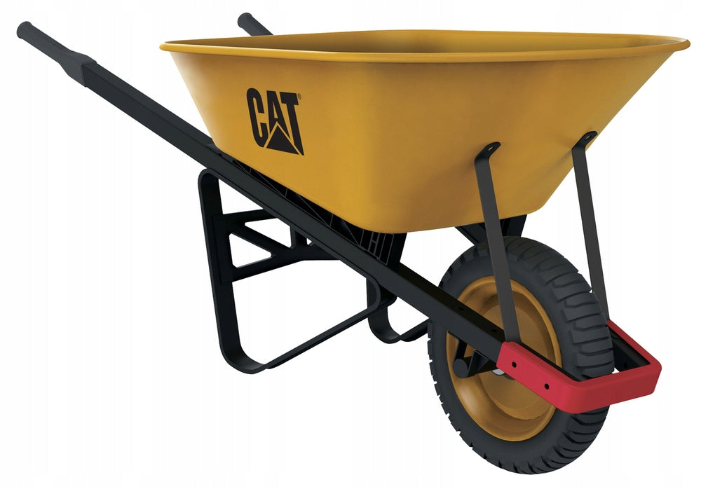 Wheelbarrow CAT J-Series 6' Steel 250kg Pneumatic Tire Caterpillar
