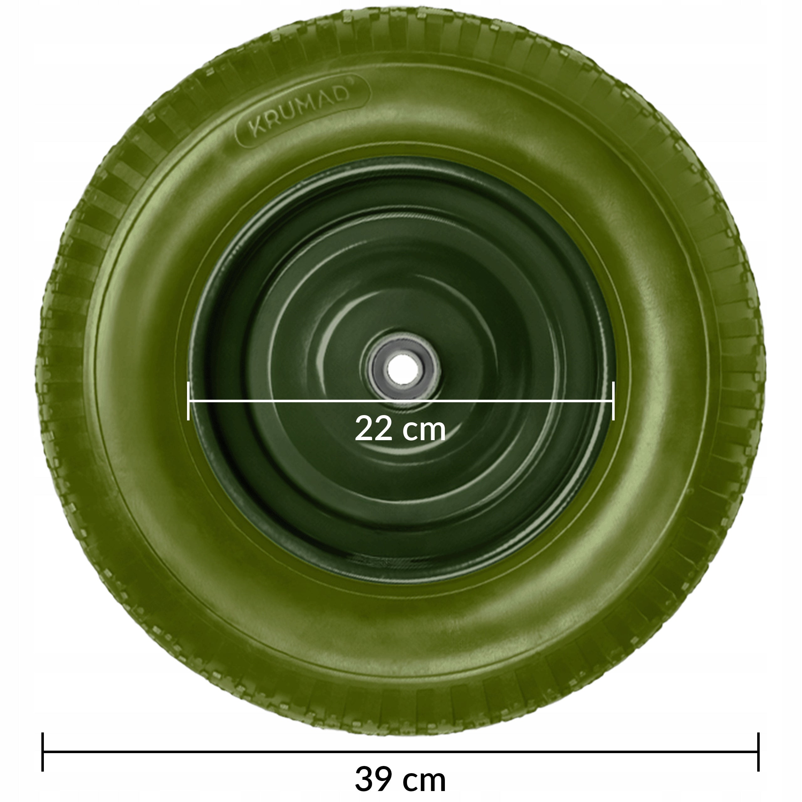 Wheelbarrow Full Tubeless Foam Wheel Stroller 8PR 4.80/4.00-8 + AXLE Product weight with unit packaging 3 kg