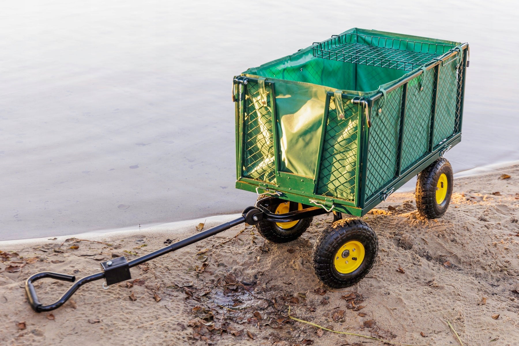 Wheelbarrow Trailer Trolley Garden Opening 250 kg