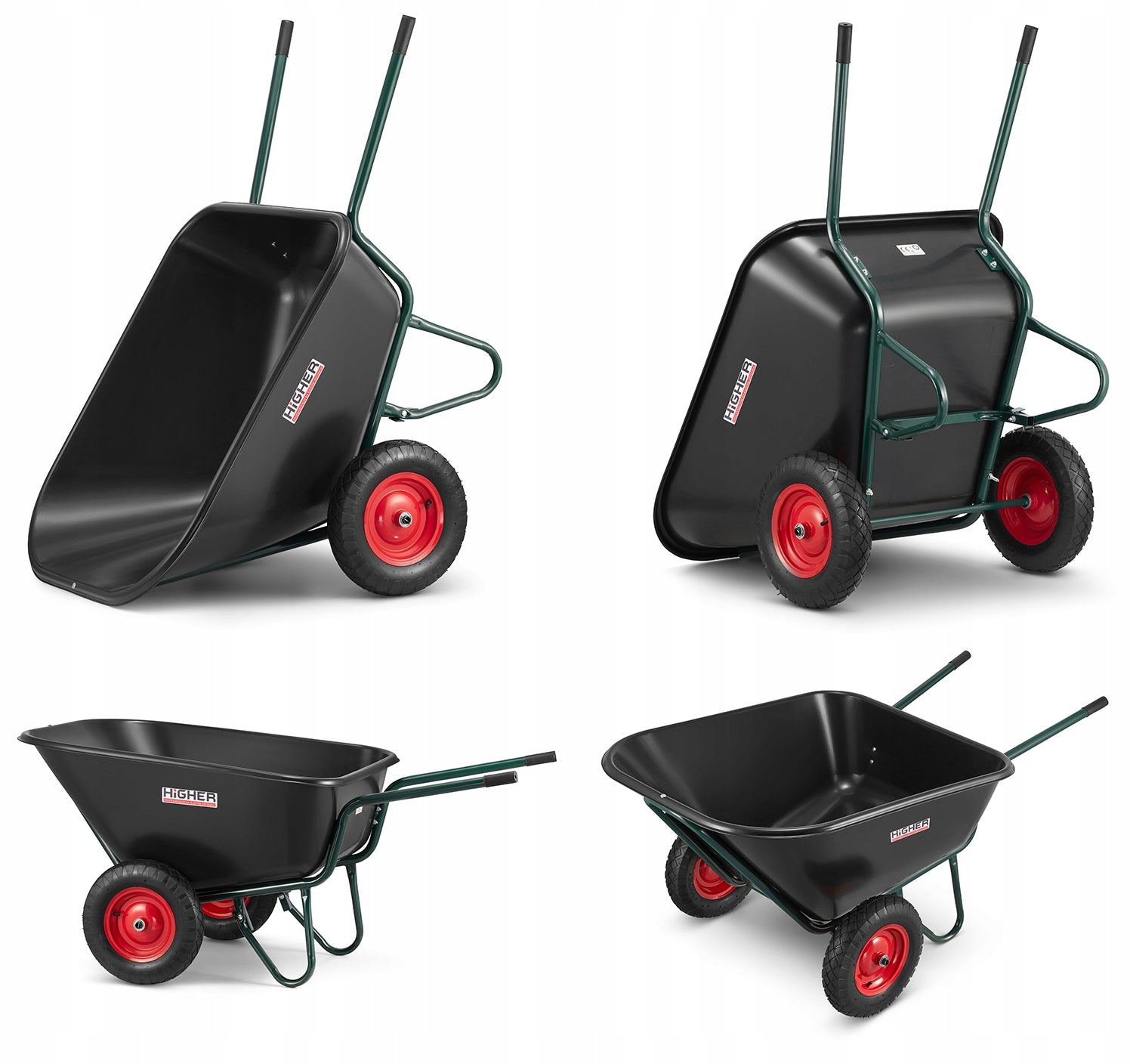 Wheelbarrow cradle garden trolley FEED two-wheeled feed hummingbird 300L JAPANESE Packaging status original