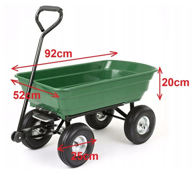 Wheelbarrow tipper GARDEN TROLLEY transport trailer load capacity 250kg 85L Manufacturer code B-TC4253