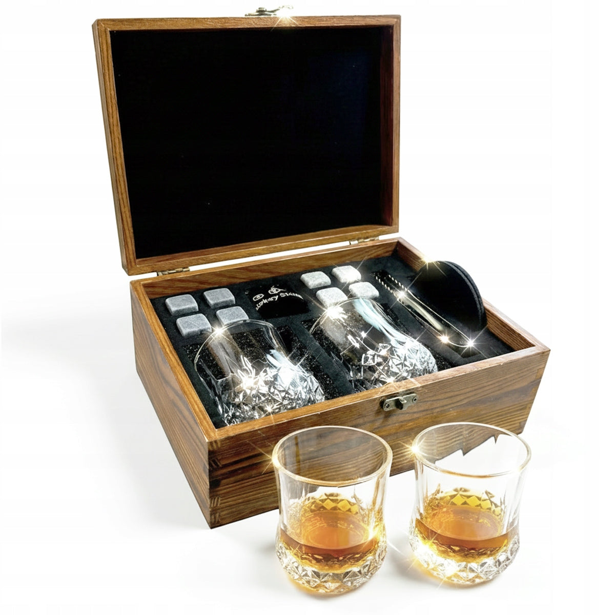 Whiskey drink set for gift for man guy 2 cups