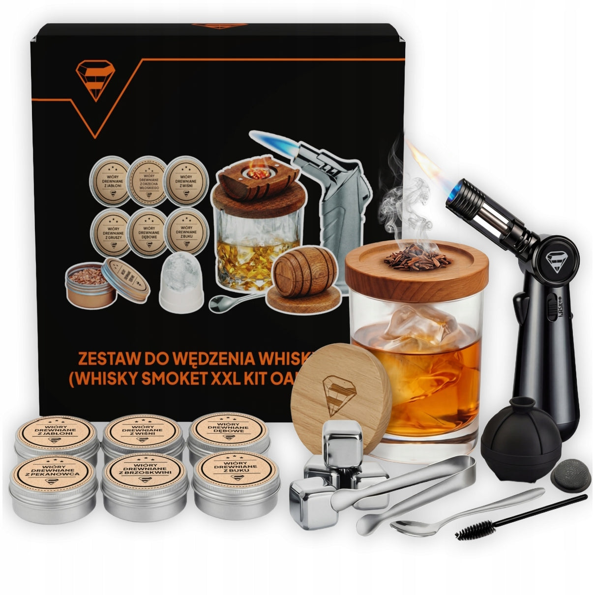 Whiskey smoking set smoker premium drink accessories for Boyfriend