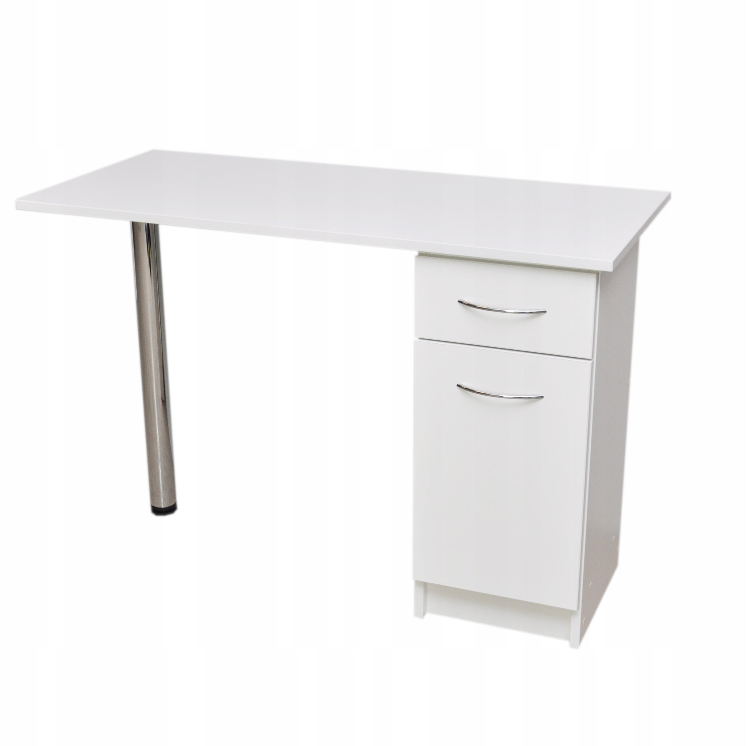White Cosmetic Desk With Drawer 110x50cmi Manicure Table Comfortable Packaging status original