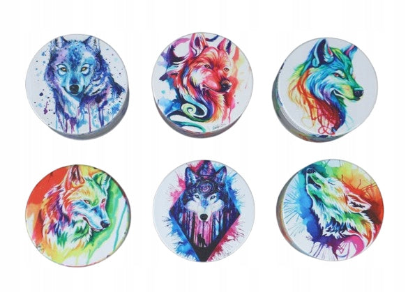 White Dry Tobacco Grinder Crusher With Colorful Wolf Brand no brand