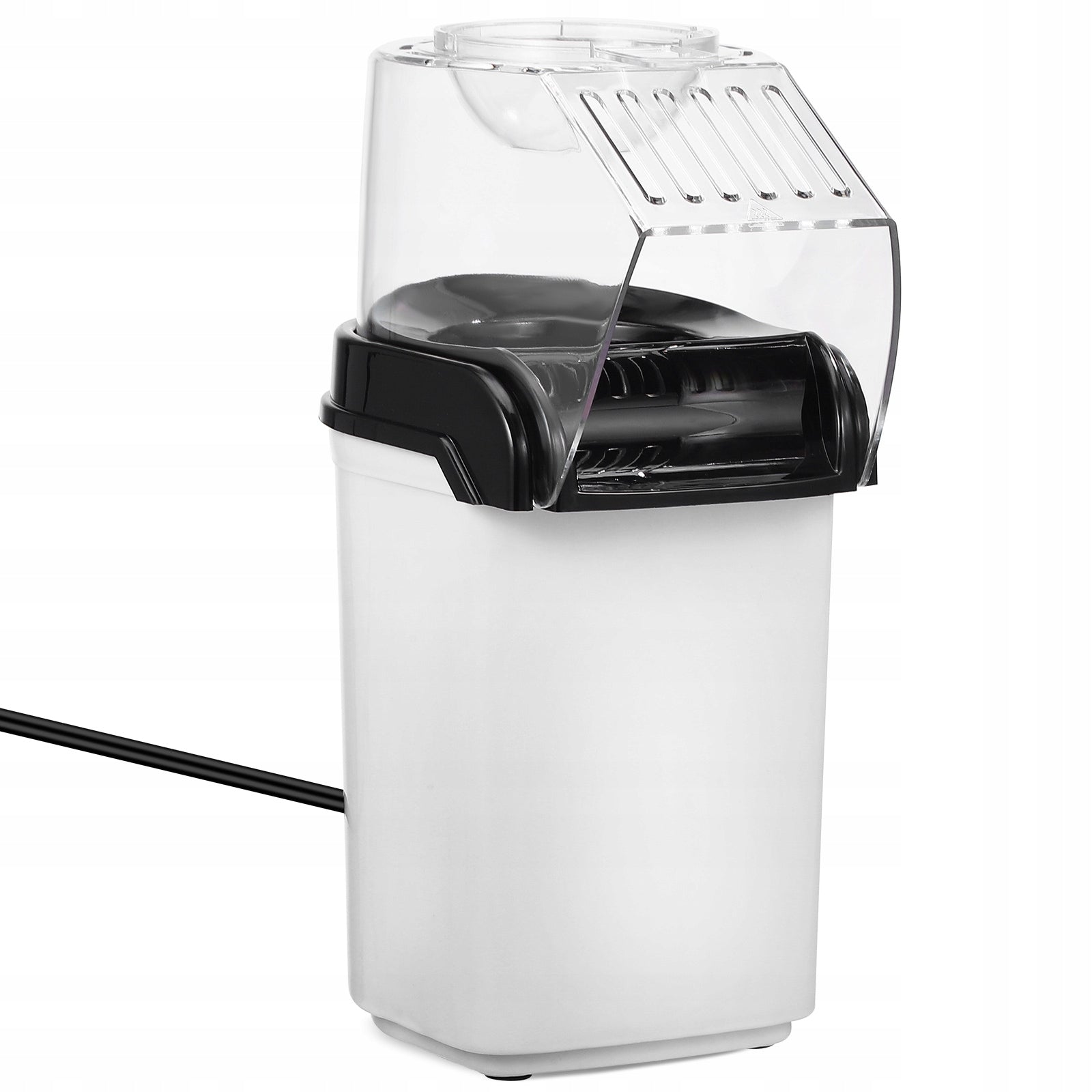 White Electric Hot Air Popcorn Maker Compact Party Machine for Home