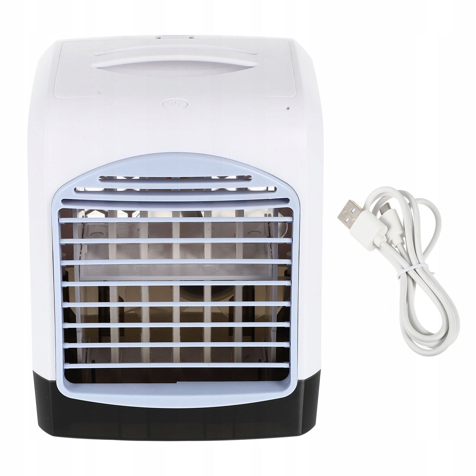 White Mini USB Air Conditioning Fan Portable Desk Cooler for Office Brand no brand