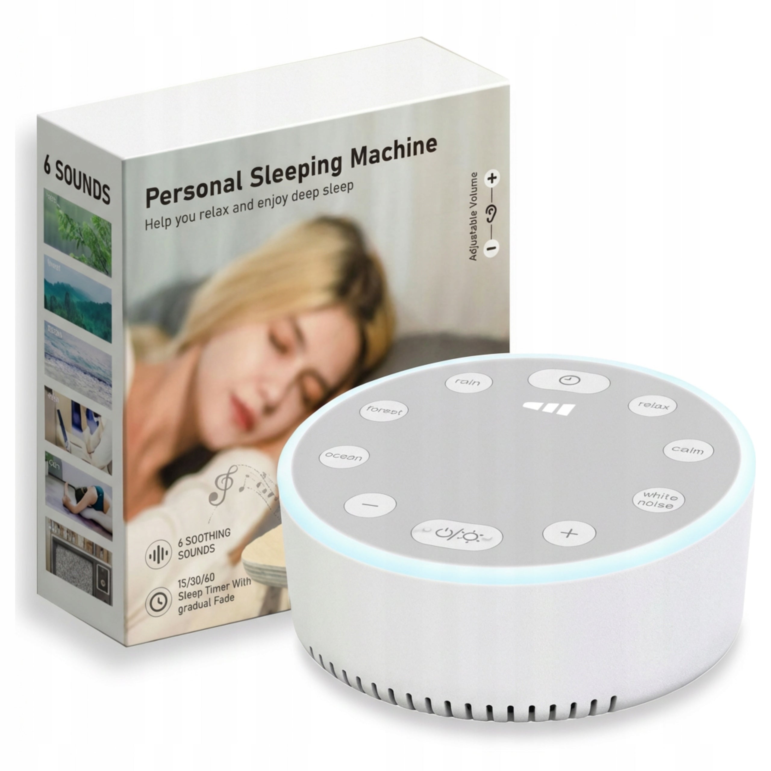 White Noise Generator Speaker Sleeping Device Sleeping Timer USB