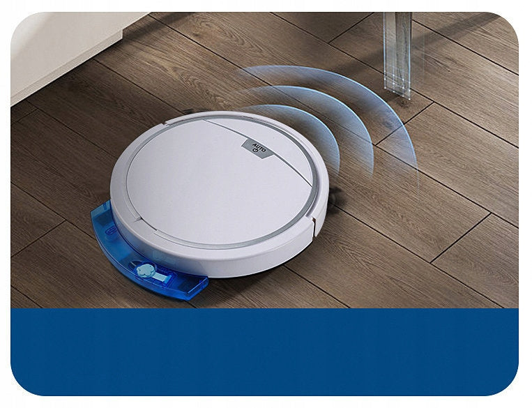 White Phone Cleaning Robot with Remote Control - Sweeping and Mopping! Dust container volume 0.3 l