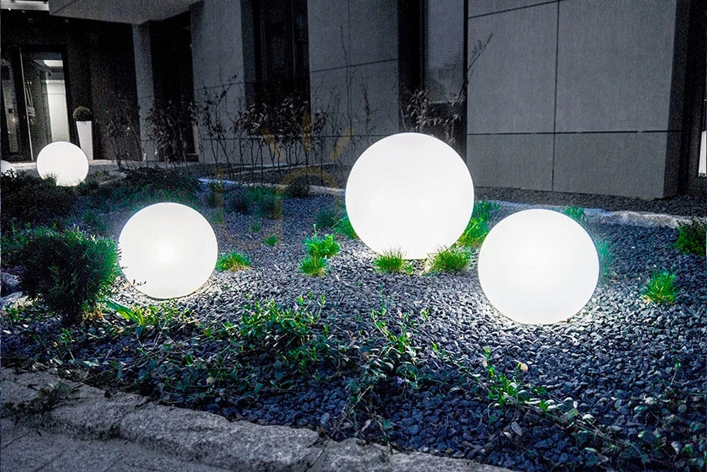 White decorative garden lamp ball LUNA BALL 15 cm - LED E27, PREMIUM UV Manufacturer code LB15B