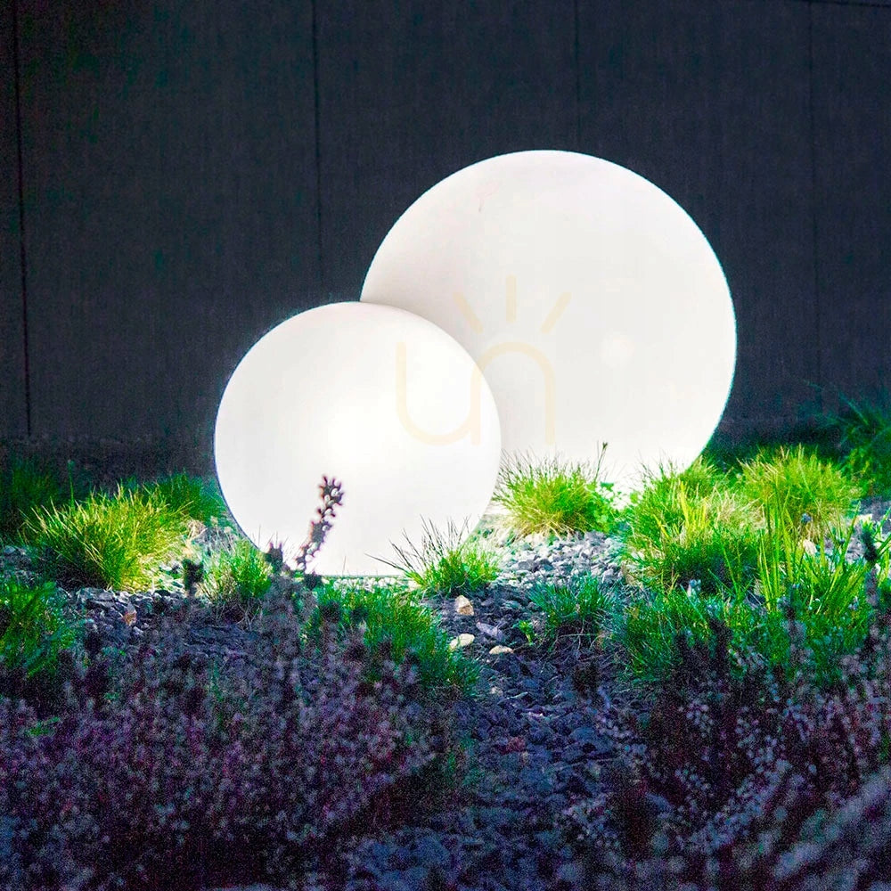 White decorative garden lamp ball LUNA BALL 15 cm - LED E27, PREMIUM UV Packaging status original