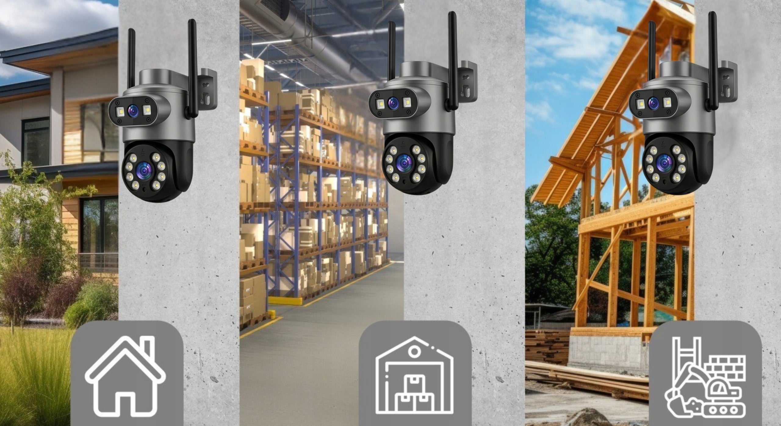 WiFi Camera Outdoor Rotating 10MPx Dual Alarm Zoom Detection Brand TAVO