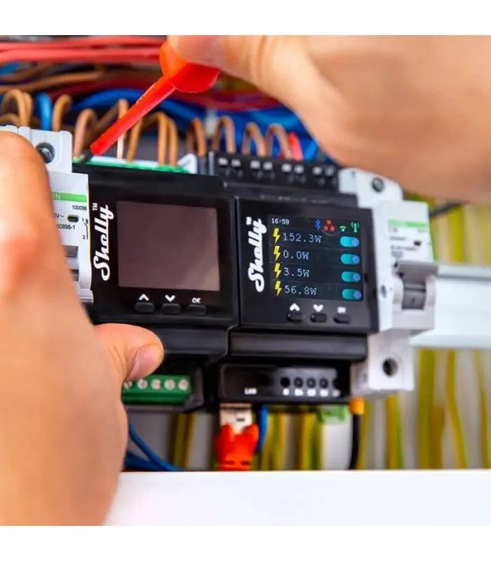 WiFi Controller Shelly Pro 4PM, 4 Channel Controller with Power Measurement Brand Shelly