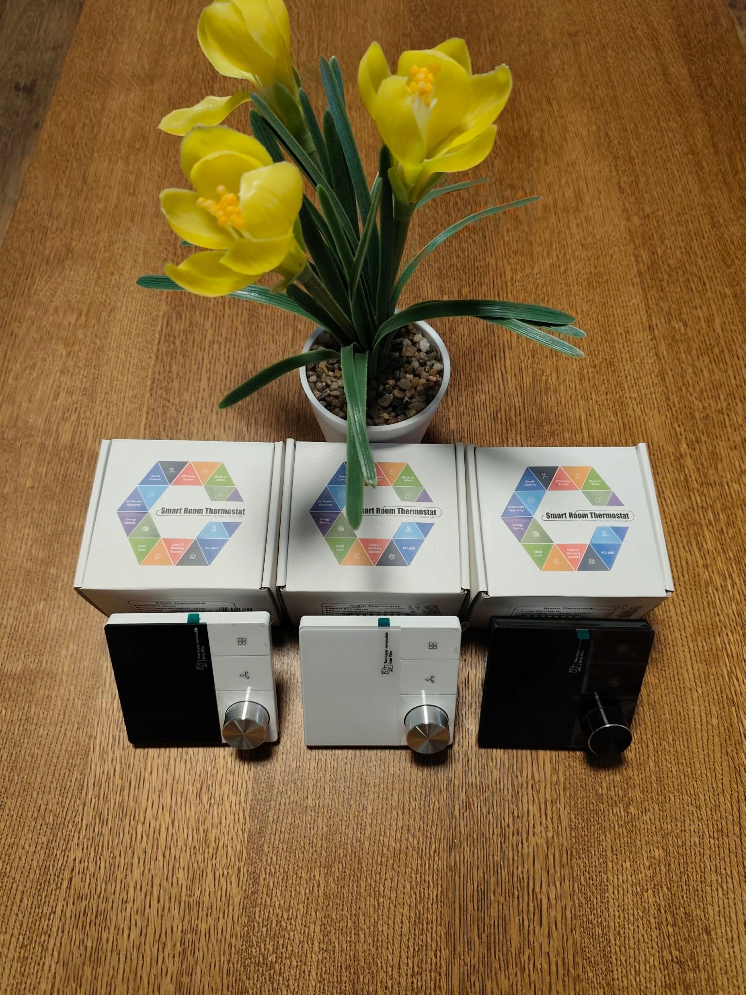WiFi Fan Thermostat, with Tuya Packaging status original