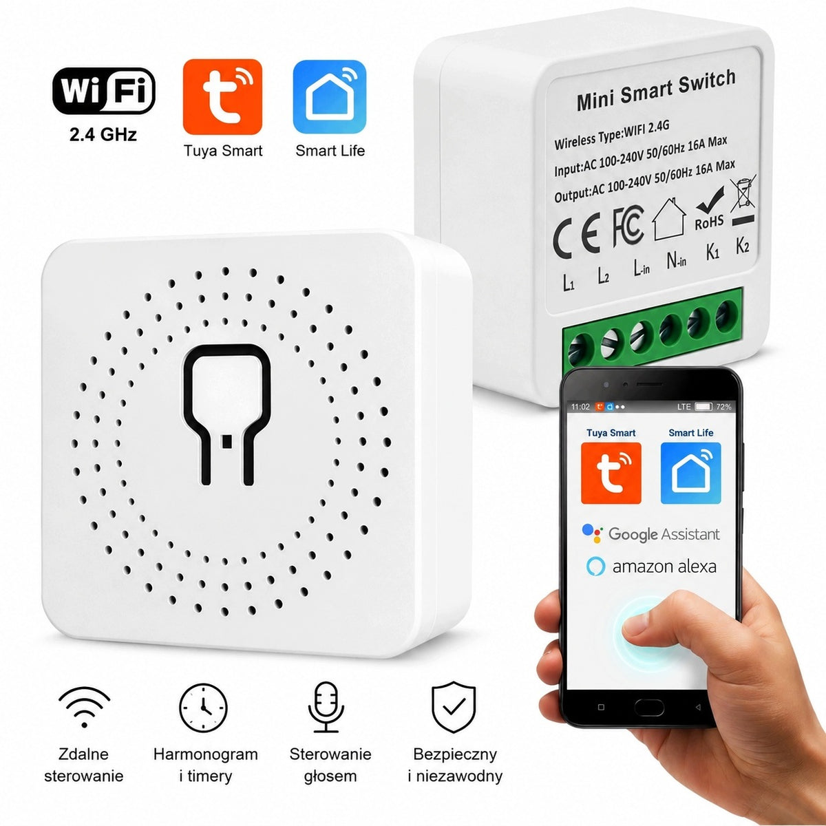 WiFi Relay TUYA Smart Life 16A Controller Switch