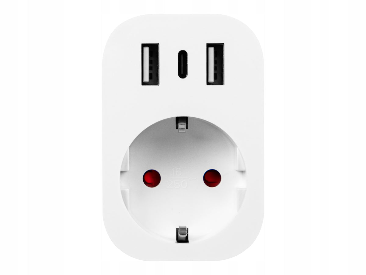 WiFi SOCKET SMART TUYA PROGRAMMER WATTMETER USB C SOCKET A Manufacturer code 72-077#