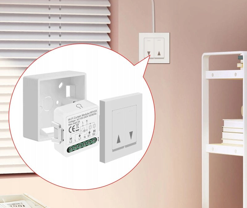 WiFi controller for curtain blinds Tuya Smart module 230V 3A timer Brand NePower