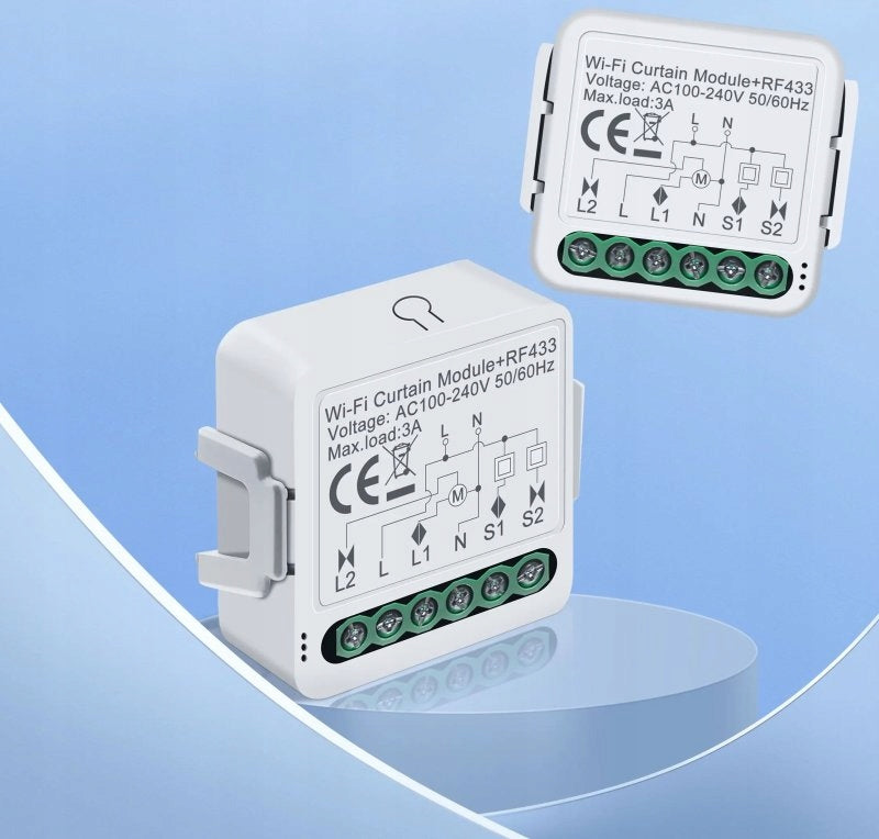 WiFi controller for curtain blinds Tuya Smart module 230V 3A timer Manufacturer code sterownik rolet TUYA