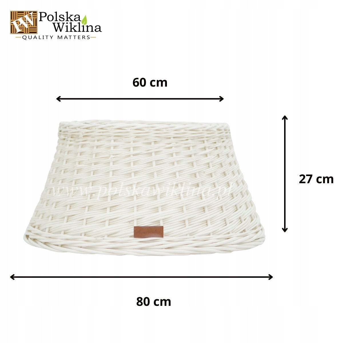 Wicker cover under the Christmas tree for stand 80 cm bleached Manufacturer code osłona wiklinowa na stojak choinkowy