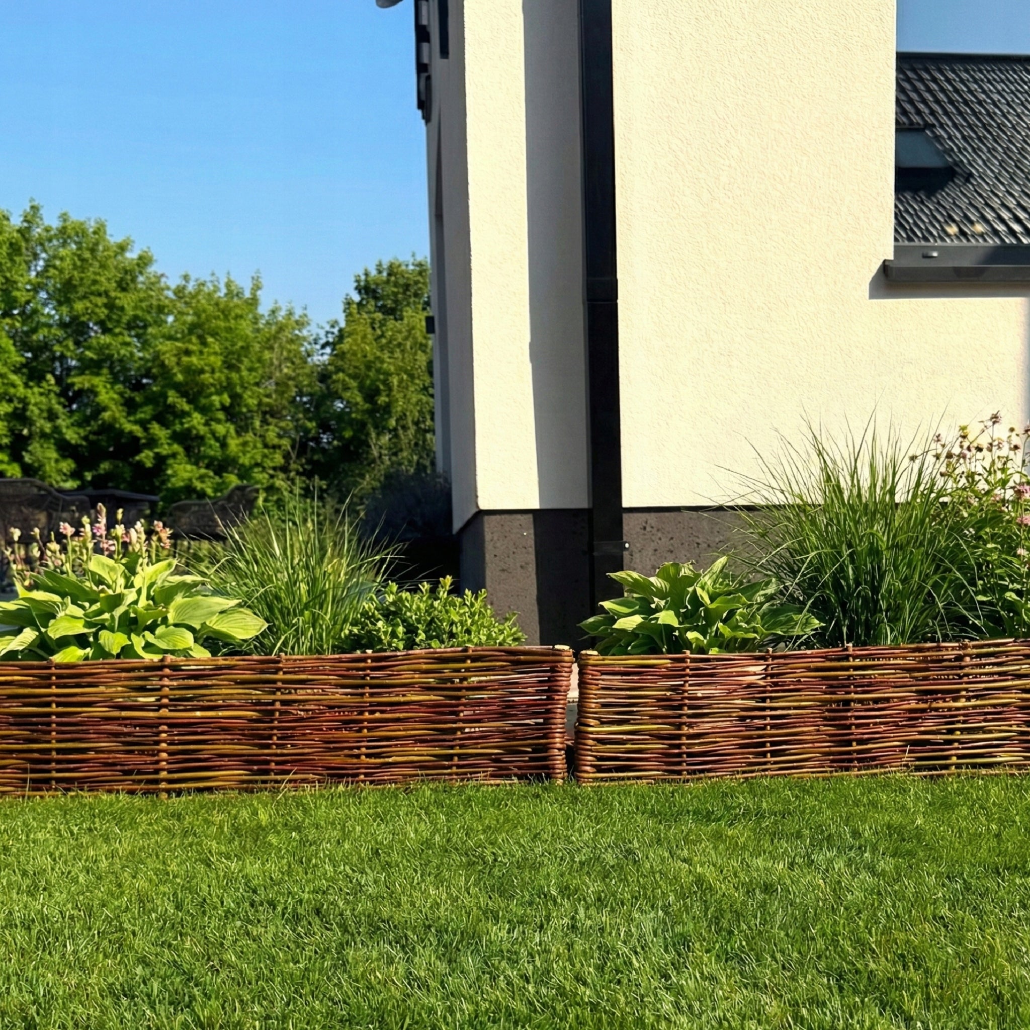 Wicker garden edging. Garden palisade. Wicker fence 100x20cm Manufacturer code 5904624796651