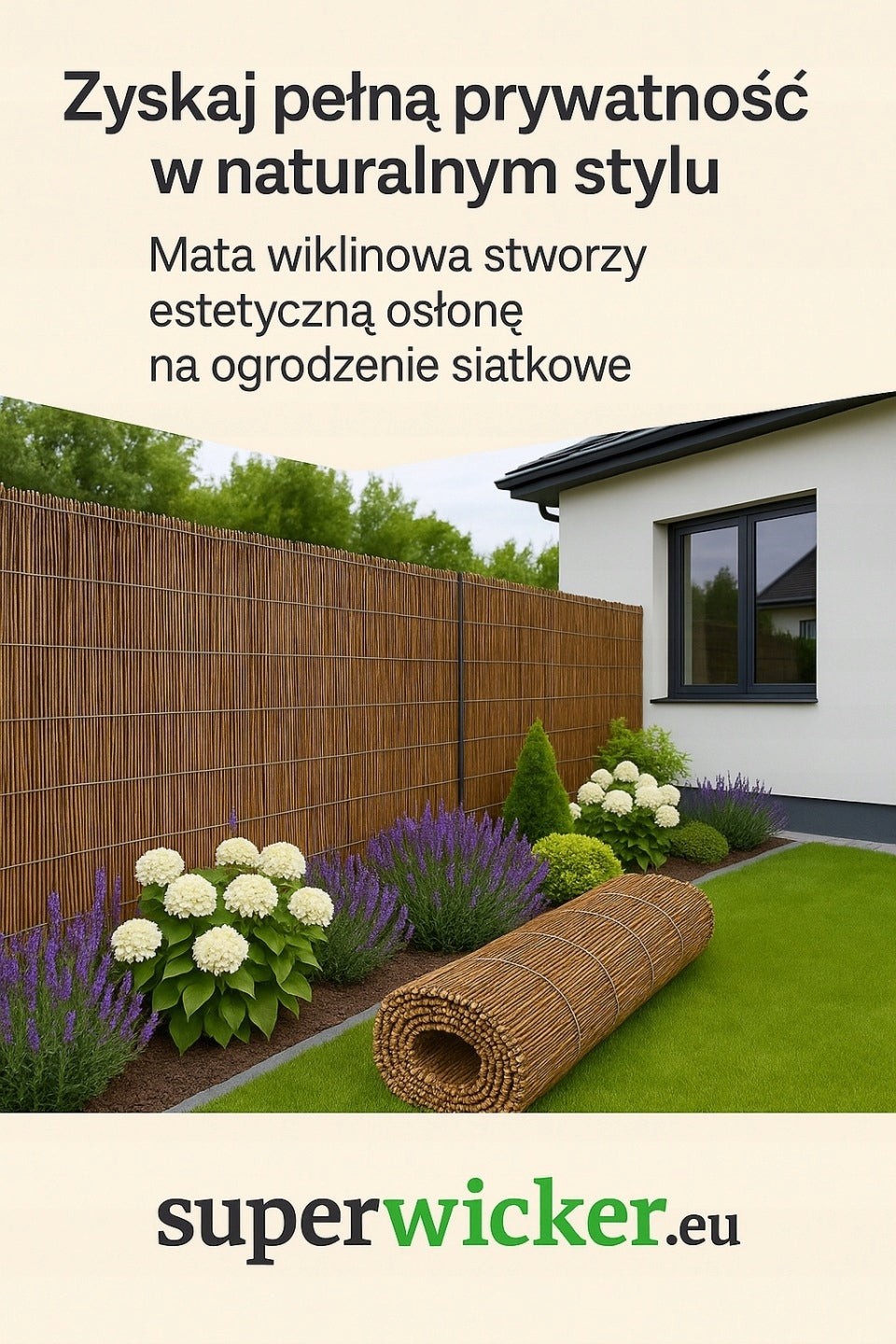 Wicker mat 200x500cm. wicker mats wicker PREMIUM MANUFACTURER Poland Kind cover, mat
